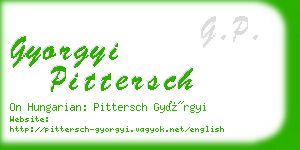 gyorgyi pittersch business card